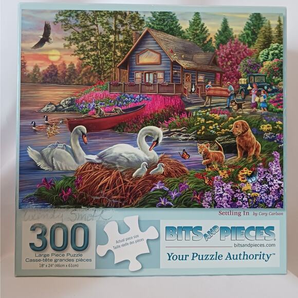 Bits and Pieces "Settling In" 300 Piece Nostalgic Puzzle by Cory Carlson - Picture 1 of 2